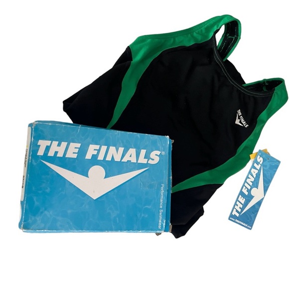 NWT The Finals SZ 32 XS Surf Splice Racerback Swimsuit - Picture 4 of 6